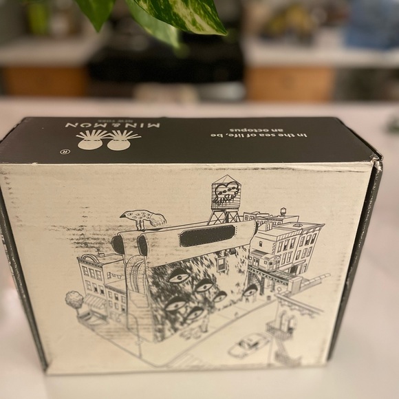 Min & Mon Peach and White Kids Bag with Fun Designs - Picture 3 of 8